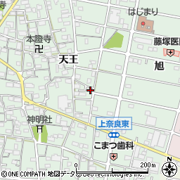 愛知県江南市上奈良町天王242周辺の地図