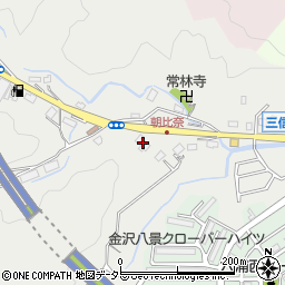 神奈川県横浜市金沢区朝比奈町517周辺の地図