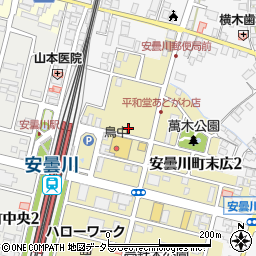 滋賀県信用組合安曇川支店周辺の地図