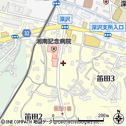 タイムズ湘南記念病院前駐車場周辺の地図