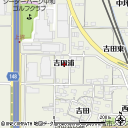 愛知県一宮市今伊勢町馬寄吉田浦周辺の地図