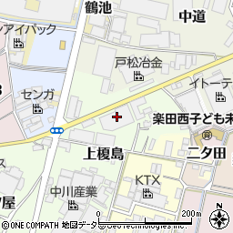 愛知県犬山市上榎島周辺の地図