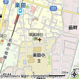 愛知県犬山市城山84周辺の地図