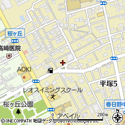 神奈川県平塚市中里45-5周辺の地図