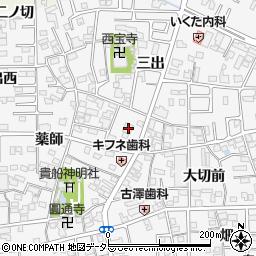 愛知県一宮市奥町貴船東21-1周辺の地図