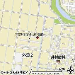 岐阜県大垣市外渕周辺の地図