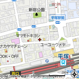 0秒レモンサワー ときわ亭 平塚店周辺の地図