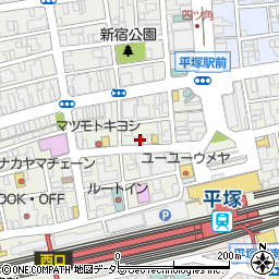 日高屋 平塚パールロード店周辺の地図