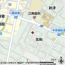 愛知県江南市今市場町美和69周辺の地図