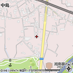 神奈川県茅ヶ崎市中島1187-2周辺の地図