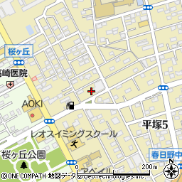 神奈川県平塚市中里45周辺の地図