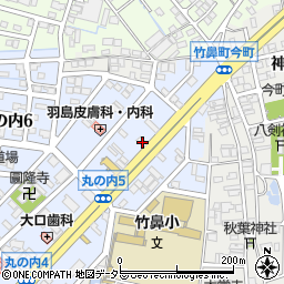 岐阜県羽島市竹鼻町丸の内5丁目37周辺の地図