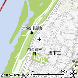 愛知県一宮市奥町堤下一121周辺の地図