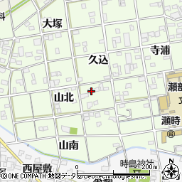 愛知県一宮市瀬部山北41周辺の地図