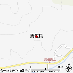 鳥取県西伯郡南部町馬佐良周辺の地図