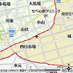 愛知県江南市島宮町四日市場54周辺の地図