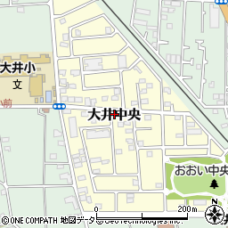 神奈川県大井町（足柄上郡）大井中央周辺の地図