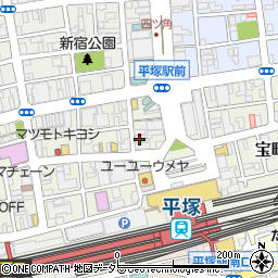 とりでん 平塚駅前店周辺の地図