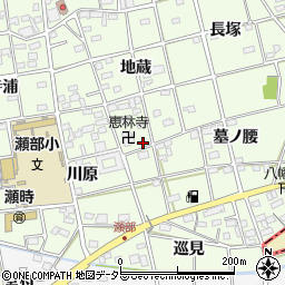 愛知県一宮市瀬部地蔵62周辺の地図