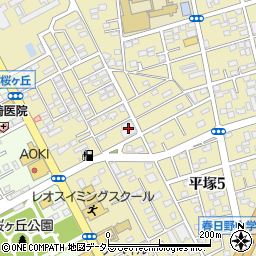 神奈川県平塚市中里45-1周辺の地図