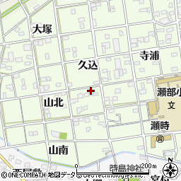愛知県一宮市瀬部山北43周辺の地図