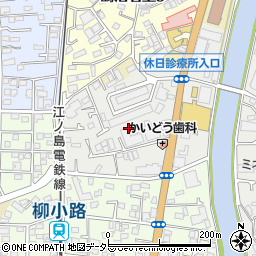 神奈川県藤沢市片瀬周辺の地図
