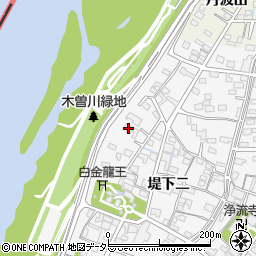 愛知県一宮市奥町堤下一122周辺の地図