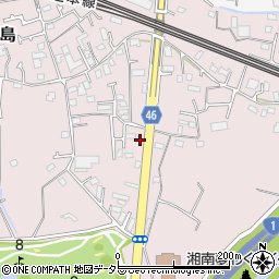 神奈川県茅ヶ崎市中島1183周辺の地図