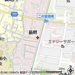 愛知県犬山市藪畔77-6周辺の地図