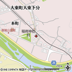 島根県雲南市大東町大東下分205-4周辺の地図