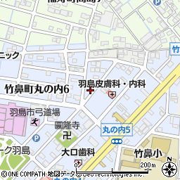 岐阜県羽島市竹鼻町丸の内6丁目88周辺の地図