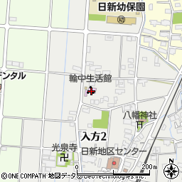 大垣市役所　輪中生活館周辺の地図