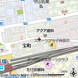 華昌 宝町店周辺の地図