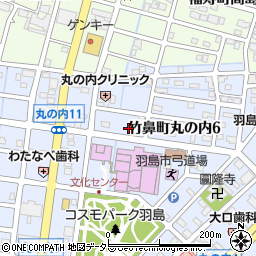 岐阜県羽島市竹鼻町丸の内6丁目26周辺の地図