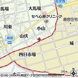 愛知県一宮市瀬部小山30周辺の地図