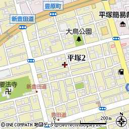 平塚ミシン販売周辺の地図