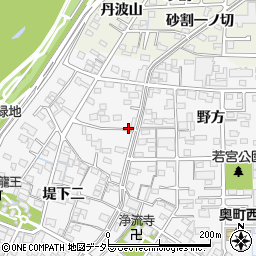 愛知県一宮市奥町堤下一205周辺の地図