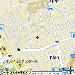 神奈川県平塚市中里26-21周辺の地図