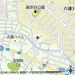 神奈川県横浜市金沢区大道1丁目13周辺の地図