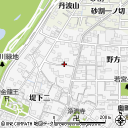 愛知県一宮市奥町堤下一207周辺の地図