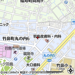 岐阜県羽島市竹鼻町丸の内6丁目89周辺の地図