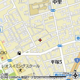 神奈川県平塚市中里26-22周辺の地図