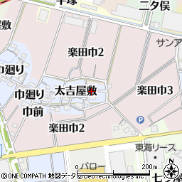 愛知県犬山市太吉屋敷周辺の地図