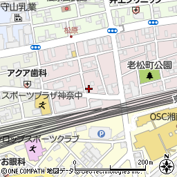 ザ・パーク平塚老松町駐車場周辺の地図