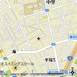 神奈川県平塚市中里26-9周辺の地図