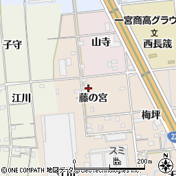 愛知県一宮市佐千原藤の宮周辺の地図