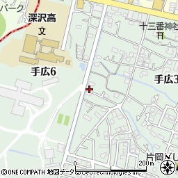 亀山荘周辺の地図