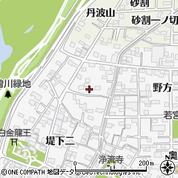 愛知県一宮市奥町堤下一209周辺の地図