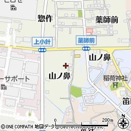 愛知県犬山市山ノ鼻周辺の地図