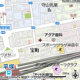 相石パーク宝町ＮＯ５駐車場周辺の地図